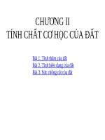 Slide cơ học Đất chương 2 utc