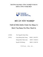 IUH - KLTN - Thiết Kế Điều Khiển Chính Xác Động Cơ Bước Ứng Dụng Cho Phay Mạch In