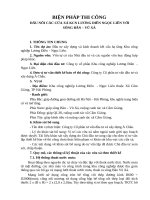 Biện pháp thi công cửa xả thoát nước mưa, nước thải Khu công nghiệp