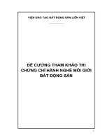 Lv - Đề Cương Thi Chứng Chỉ Môi Giới Bđs-1-203.Pdf