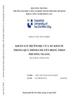 IUH - KLTN - KHẢO SÁT ĐỘ ÊM DỊU CỦA XE KHÁCH TRONG QUÁ TRÌNH CHUYỂN ĐỘNG THEO PHƯƠNG NGANG
