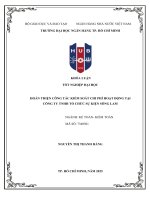 Khóa luận tốt nghiệp hoàn thiện công tác kiểm soát chi phí hoạt Động tại công ty tnhh tổ chức sự kiện sông lam