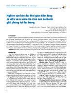 Nghiên cứu kéo dài thời gian tiềm tàng in vitro và in vivo cho viên nén berberin giải phóng tại Đại tràng   nguyễn văn lâm, nguyễn thạch tùng, phạm thị minh huệ