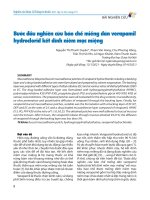 Bước Đầu nghiên cứu bào chế miếng dán verapamil hydroclorid kết dính niêm mạc miệng   nguyễn thị thanh duyên, phạm văn hùng, chu phương hồng, trần thị hải yến, lê ngọc khánh, Đàm thanh xuân
