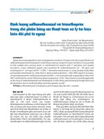Định lượng sulfamethoxazol và trimethoprim trong chế phẩm bằng các thuật toán xử lý tín hiệu biển Đổi phổ tử ngoại   Đoàn thanh xuân, vũ Đặng hoàng
