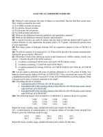 Analytical chemistry exercises