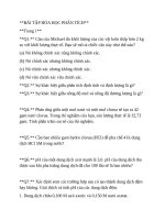 Bài tập hóa học phân tích