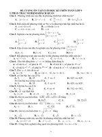 Đề cương Ôn tập cuối kì I Toán lớp 9