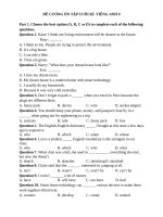 Đề cương Ôn tập cuối kì 1 Tiếng Anh 9 - Chương trình I Learn Smart World