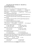 Đề cương Ôn tập cuối học kì I môn khtn hóa sinh lớp 9