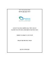 Giảm tỷ lệ mẫu không đạt tiêu chuẩn tại Đơn nguyên Hóa sinh, Bệnh viện Bãi Cháy năm 2025