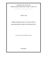 02050007955 noidung chính sách Đối ngoại của ucraina với nga (2014 2022) dưới góc nhìn chủ nghĩa kiến tạo