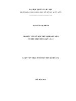 02050007958 trị liệu tâm lý một trẻ vị thành niên có biểu hiện rối loạn lo Âu