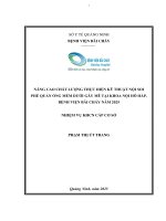 Nâng cao chất lượng thực hiện kỹ thuật nội soi phế quản ống mềm dưới gây mê tại khoa Nội Hô hấp, Bệnh viện Bãi Cháy năm 2025