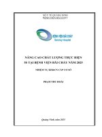 Nâng cao chất lượng thực hiện 5S tại các khoa, phòng Bệnh viện Bãi Cháy năm 2025