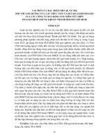 Vai trò của Đặc Điểm nhà quản trị Đối với Ảnh hưởng của cấu trúc vốn và kết quả kinh doanh của các công ty bất Động sản niêm yết trên sở giao dịch chứng khoán.