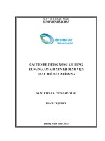 Cải tiến hệ thống xông khí dung sử dụng nguồn khí nén trung tâm tại Bệnh viện Bãi Cháy
