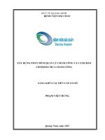 Xây dựng phần mềm quản lý chấm công và cảnh báo chỉ định chưa chấm công tại Bệnh viện Bãi Cháy
