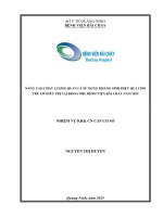 Nâng cao chất lượng quản lý sử dụng kháng sinh hiệu quả cho trẻ em điều trị tại khoa Nhi, Bệnh viện Bãi Cháy năm 2025 