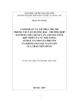 02050007954 noidung cảnh quan và Ẩm thực Đô thị trong tản văn Đương Đại – trường hợp “người hà nội, chuyện Ăn, chuyện uống một thời” của vũ thế long ; “về huế Ăn cơm” của phi tân và “không gian gia vị sài gòn” của trần tiến dũng