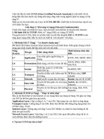 GIÁO TRÌNH CCNA TỪ CƠ BẢN ĐẾN NÂNG CAO