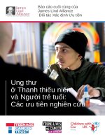 Ung thư Ở thanh thiếu niên các Ưu tiên nghiên cứu (bản dịch)
