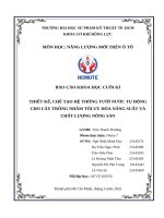 Hệ thống tưới nước tự Động