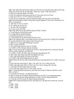 Ôn tập thi cuối kỳ Tế bào gốc