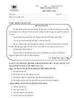 Bộ phiếu cuối tuần hki môn tiếng việt lớp 2 hệ chuẩn vinschool kèm đáp án Bản 3