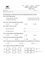 Bộ phiếu cuối tuần hki môn toán cambridge lớp 2 hệ chuẩn vinschool kèm đáp án Bản 3