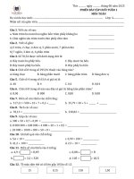 Bộ phiếu cuối tuần hki môn toán cambridge lớp 4 hệ chuẩn vinschool Bản 2