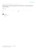 Vietnamspost reformhousingpolicies