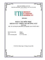 Thuyet minh nhom 1 - Đồ án môn học Khảo sát thiết kế đường sắt UTH