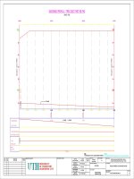 Bản vẻ trắc dọc - Đồ án môn học Khảo sát thiết kế đường sắt UTH