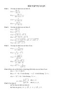 BÀI TẬP TỰ LUẬN - TOÁN 10 - CHÂN TRỜI SÁNG TẠO - TẬP MỘT