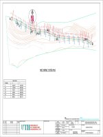 Bản vẽ mặt bằng - Đồ án môn học Khảo sát thiết kế đường sắt UTH