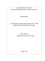 Luận văn quản trị truyền thông thương hiệu công ty tnhh merdes creative trên mạng xã hội