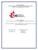 Báo cáo THIẾT KẾ HỆ THỐNG XLKT LUYỆN KIM