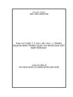 Đổi mới công tác dân vận của các trung Đoàn bộ binh trong quân Đội nhân dân việt nam hiện nay