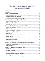 Tài liệu hướng dẫn học microsoft powershell cơ bản