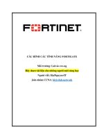 Cài Đặt và cấu hình fortigate cho người mới