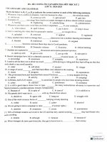 Đề cương Ôn cuối kỳ 2 anh 11