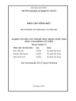 Nghiên cứu kết cấu tấm bê tông thoát nước tính năng cao không cốt thép