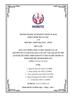 Quy luật thống nhất và Đấu tranh của các mặt Đối lập và vận dụng quy luật này vào giải quyết mối quan hệ giữa phát triển kinh tế và bảo vệ môi trường Ở thành phố hồ chí minh hiện nay