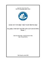 Giáo Án văn học việt nam trung Đại tác phẩm chuyện người con gái nam xương