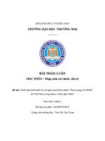 Đề tài trình bày hiểu biết về chi ngân sách nhà nước thực trạng chi nsnn tại việt nam trong Đoạn 3 năm gần nhất