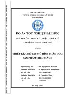 Thiết kế, chế tạo mô hình phân loại sản phẩm theo mã qr