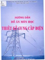 Hướng dẫn Đồ Án môn học thiết kế cung cấp Điện 2013 (phan thị thanh bình)