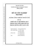 Thiết kế và mô phỏng quá trình cháy hỗn hợp nh3 ch4 trong buồng Đốt xoáy lốc