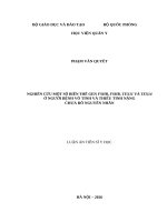 Nghiên cứu một số biến thể gen fshb, fshr, tex11 và tex14 Ở người bệnh vô tinh và thiểu tinh nặng chưa rõ nguyên nhân